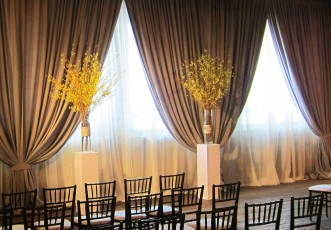 Taupe Supervel, Cornstalks, Ivory Sheer, layers