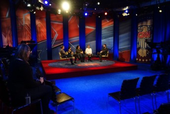 Royal Blue, Red Event Carpet, CNN Town Hall