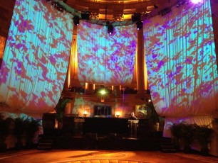 White Supervel, Custom Backdrop, Gotham Hall