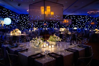 LED Star Drape, Pfister Hotel, Milwaukee