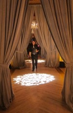 Grey Encore Entranceway with tiebacks