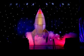 LED Star Drape on stage