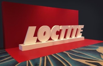 Red Seamless AV-Drop Modular Backdrop flat Wall with Euro Red Carpet, Foam Letters Custom for corporate event