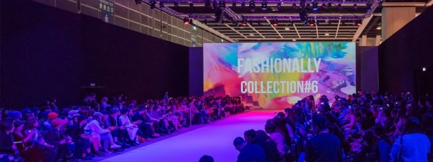 Graphic Print AV-Drop Modular Backdrop for fashion show runway