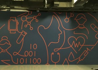 Print AV-Drop Modular Backdrop for health event